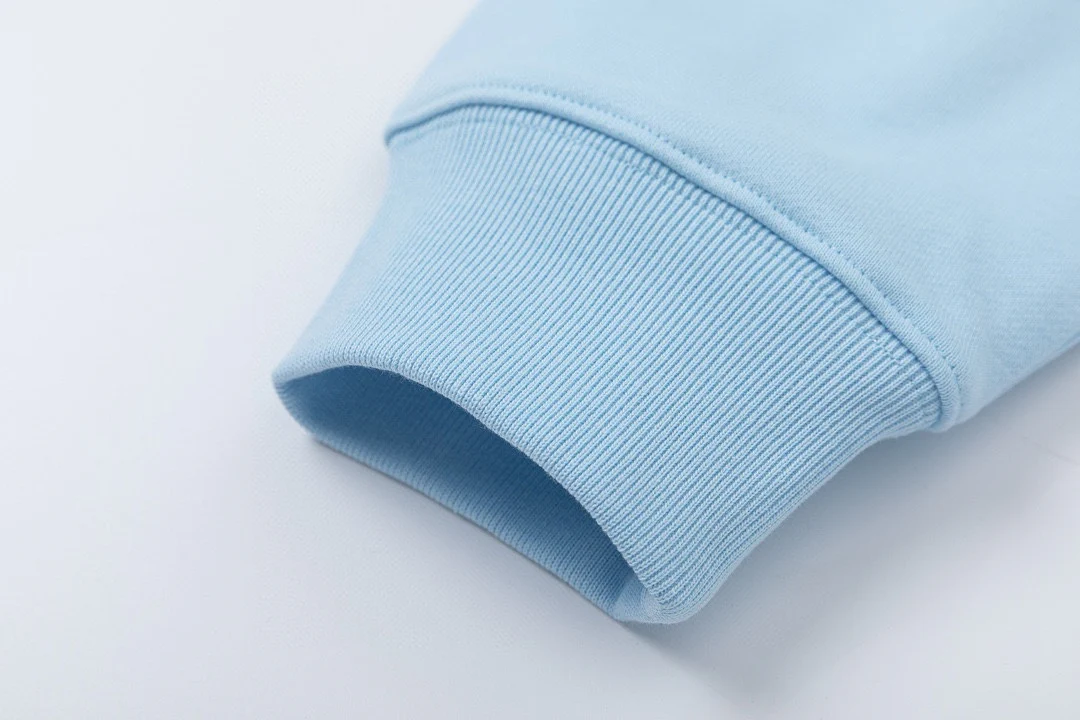 Printed cotton hooded sweatshirt