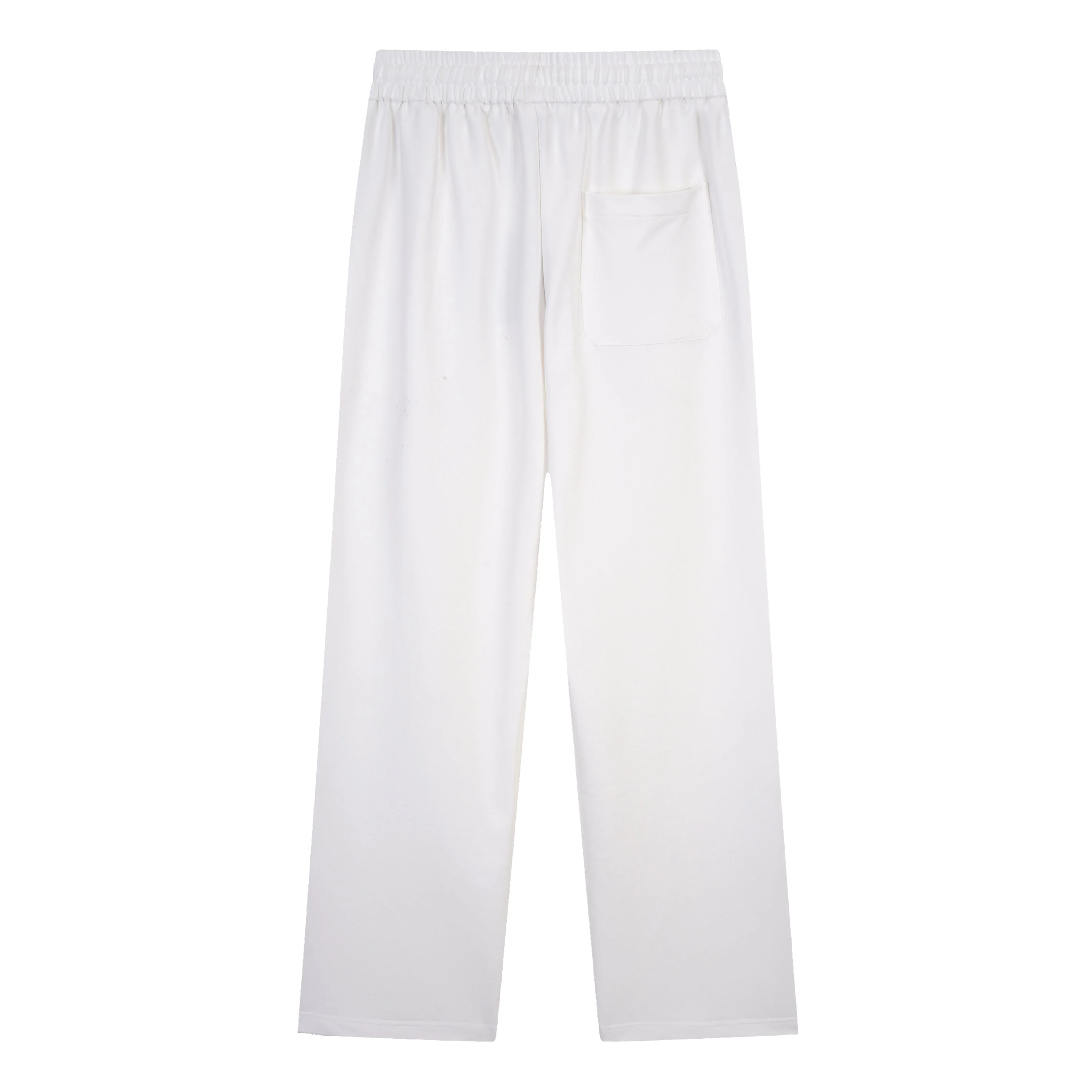 Embroidered drawstring casual trousers