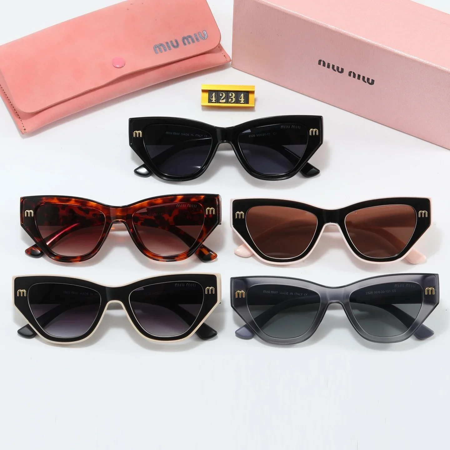 5 colors of fashionable and popular small frame sunglasses 4234