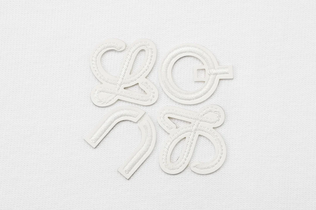 Patchwork crew neck cotton T-shirt