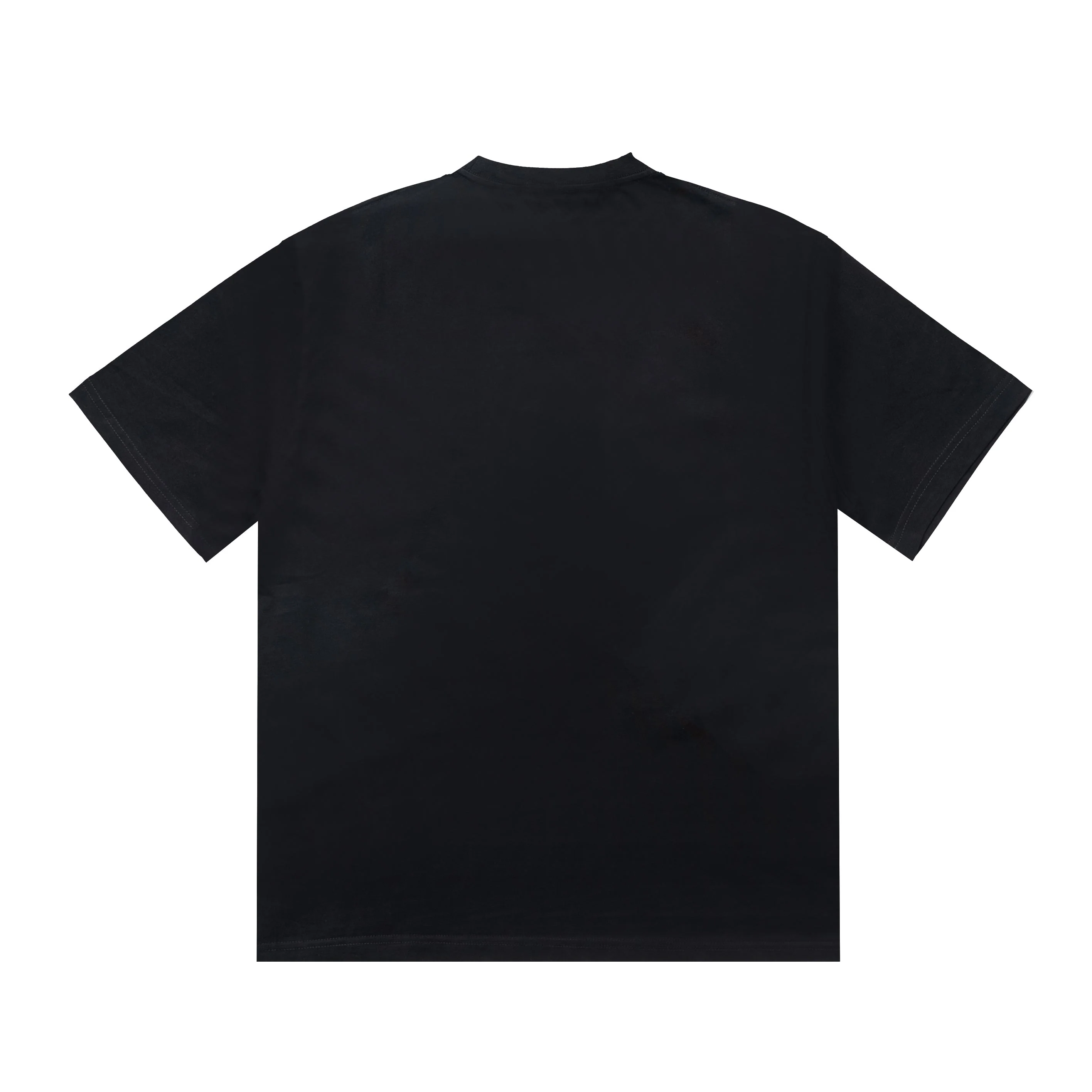 Fashion embroidered round neck cotton T-shirt