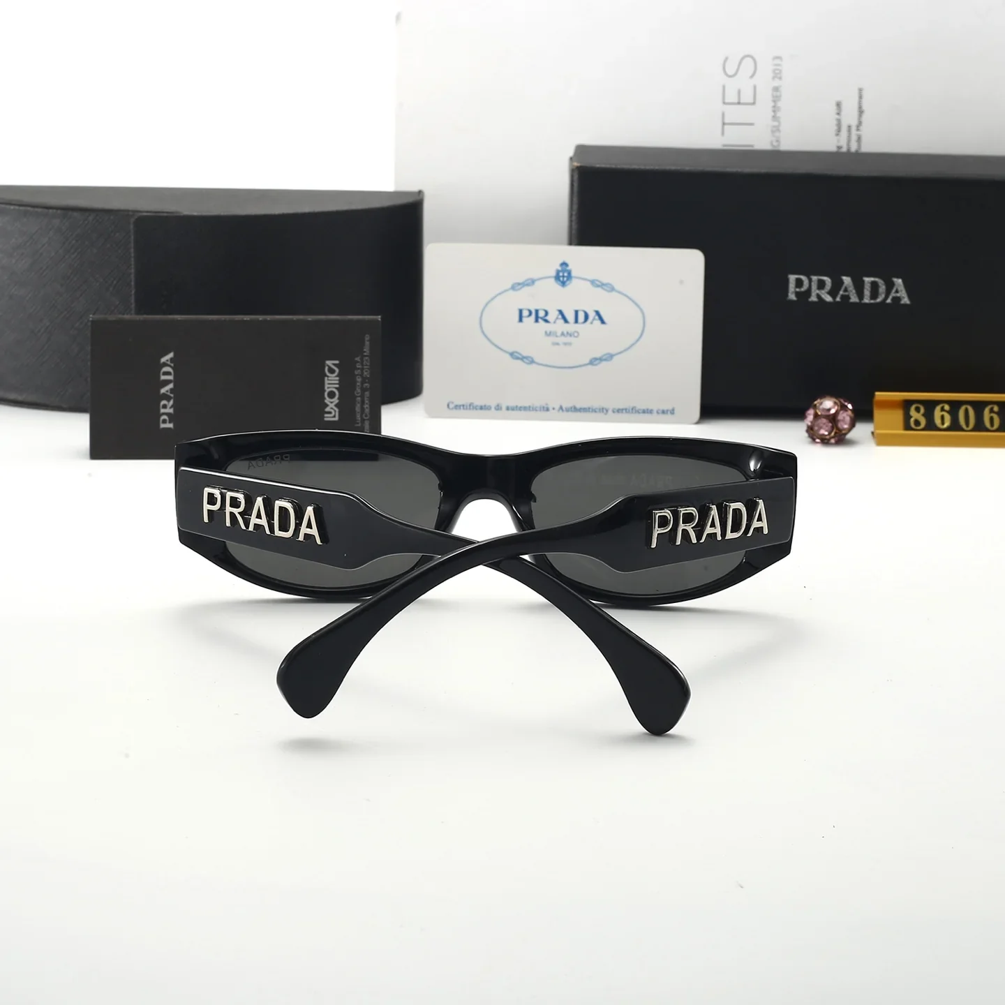 5 colors thin frame sunglasses  8606