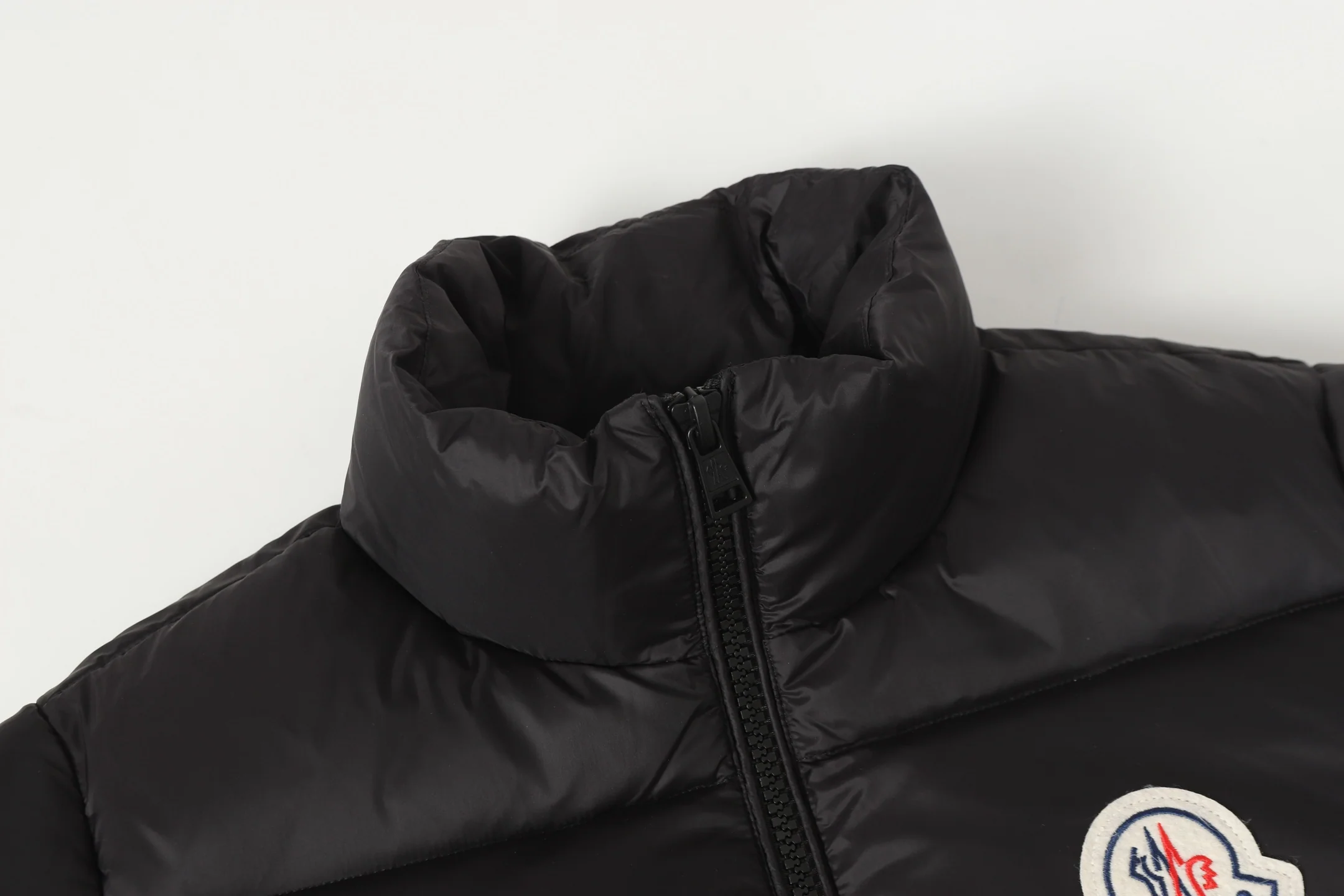 zipper stand collar down jacket
