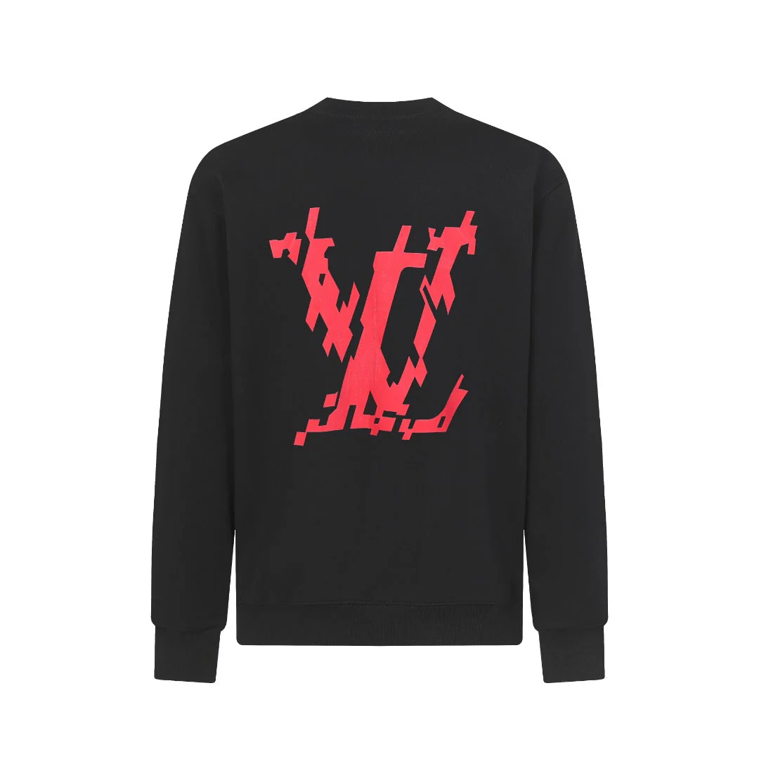 Knitted printed sweatshirt