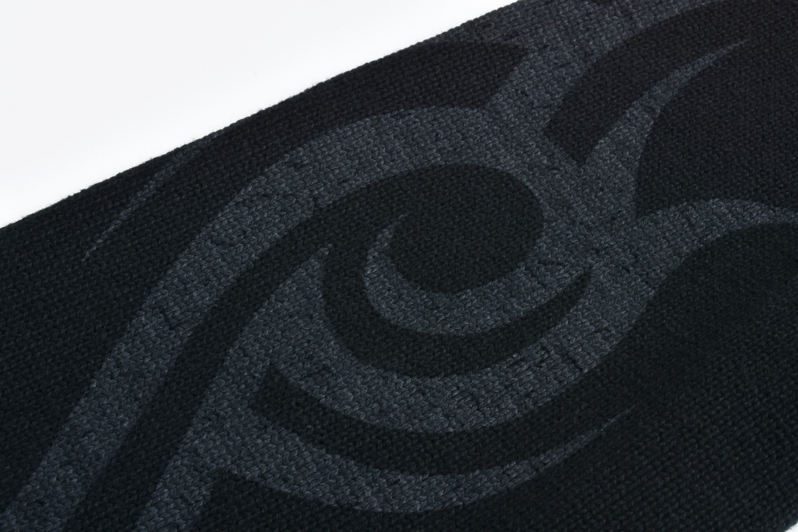 Knitted flame cashmere coat