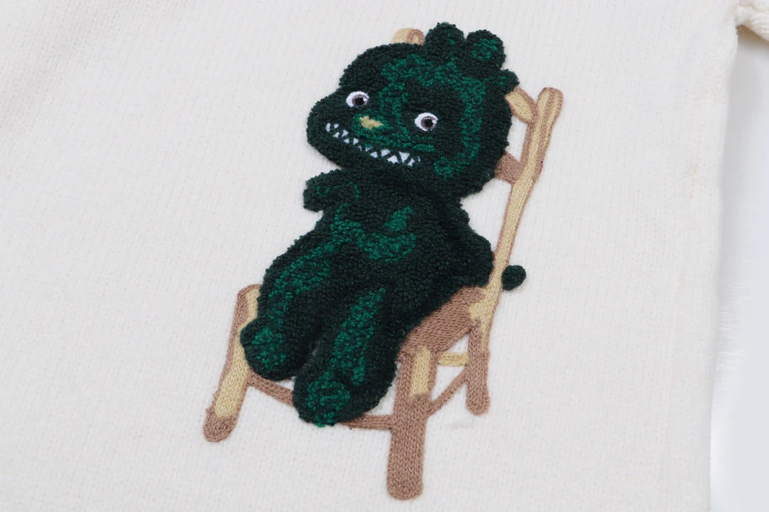 Ripped Knit Cashmere Sweatshirt