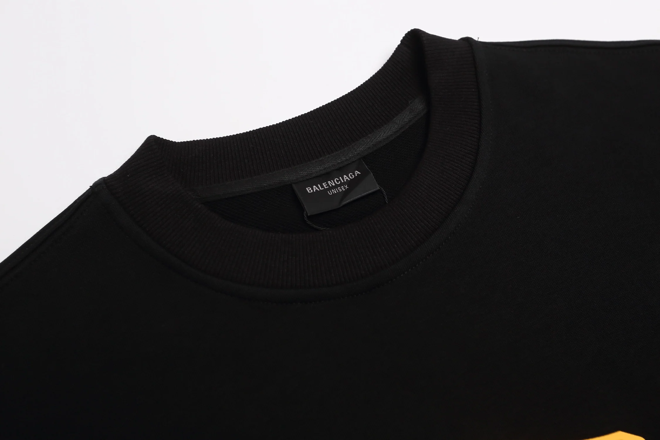 Silicone embossed cotton sweatshirt