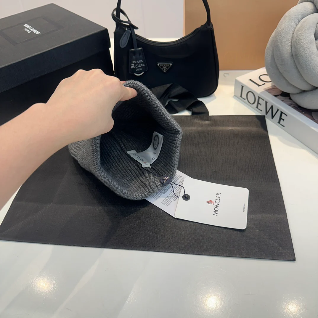 Embroidery Cashmere Knitted  Beanie