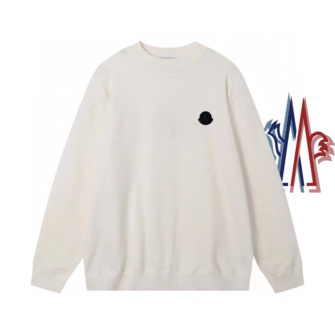 knitted embroidered sweatshirt