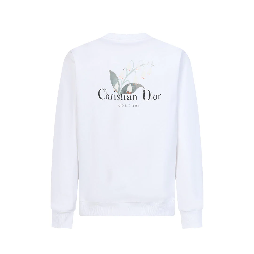 Knitted printed sweatshirt