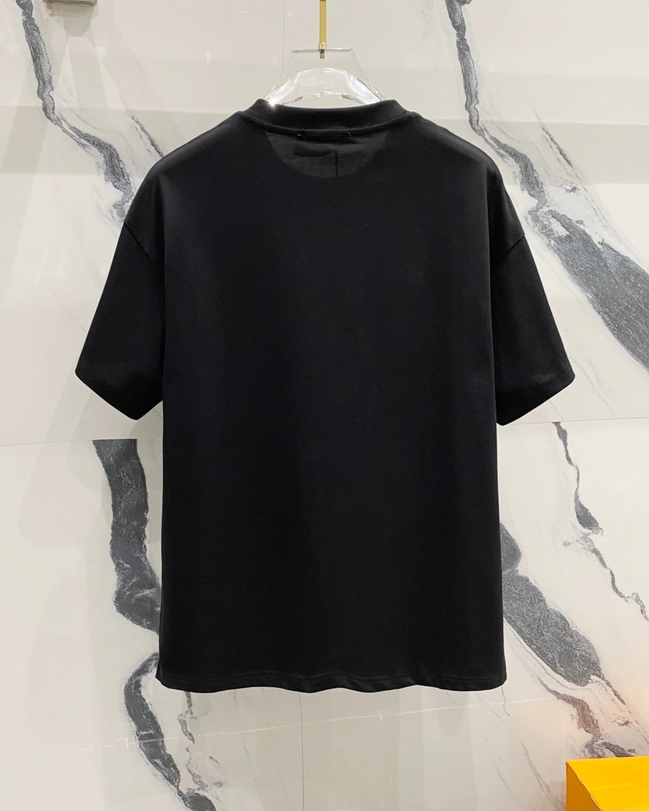 3D cotton crew neck T-shirt