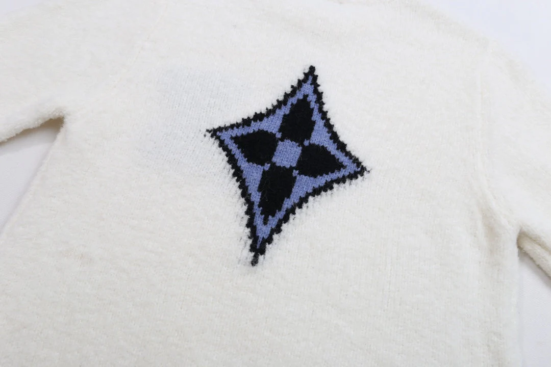 knitted jacquard sweatshirt