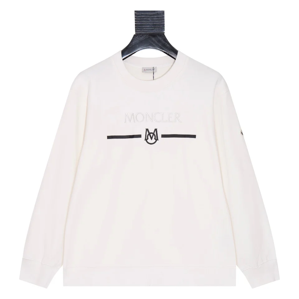 Embroidered printed cotton sweatshirt