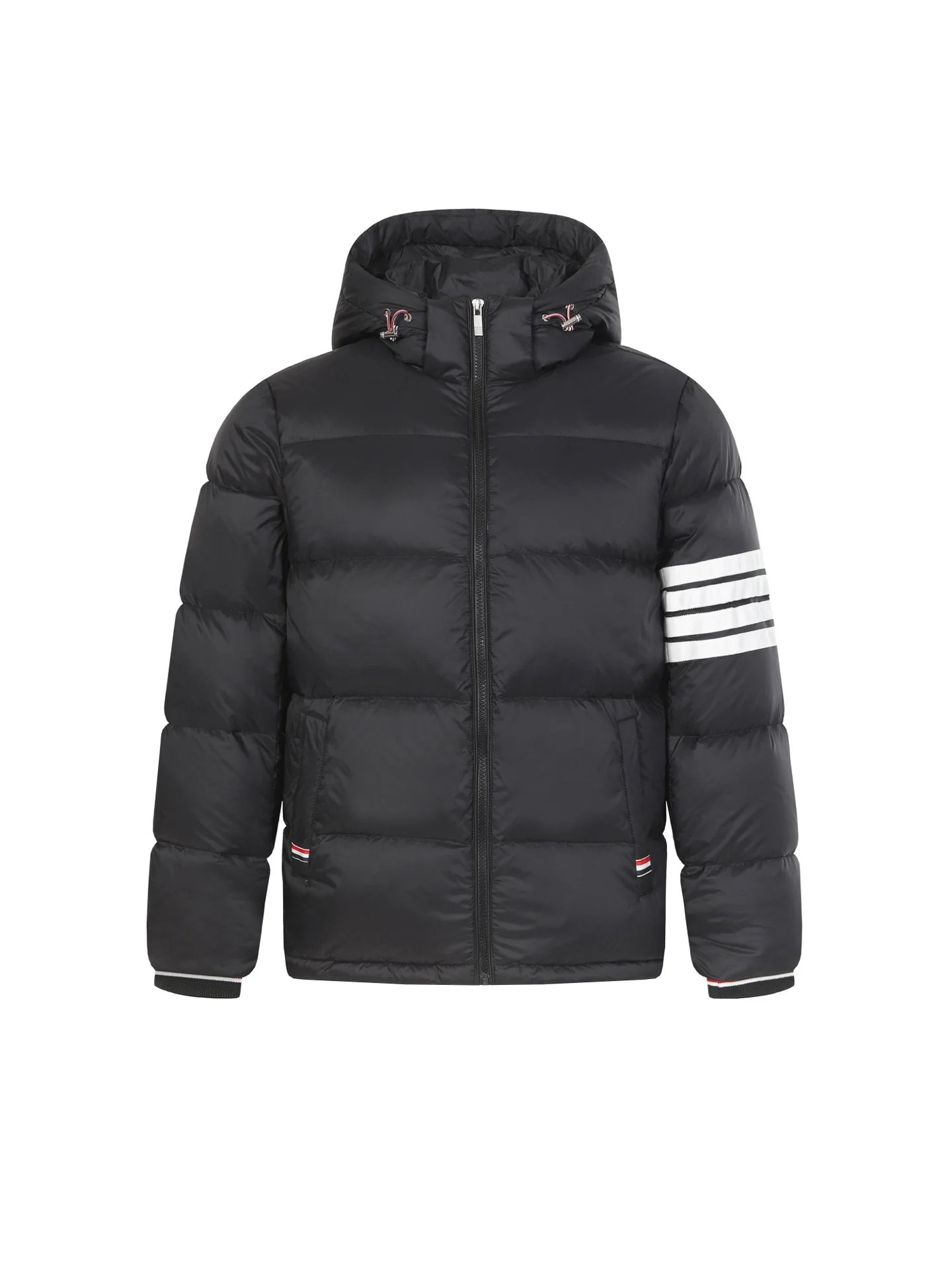 Web hooded down jacket