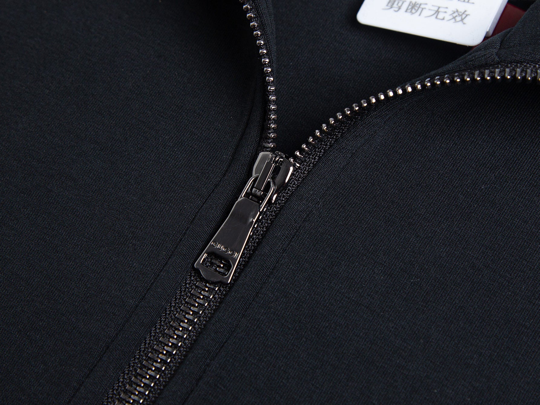 Embroidered half-zip sweatshirt
