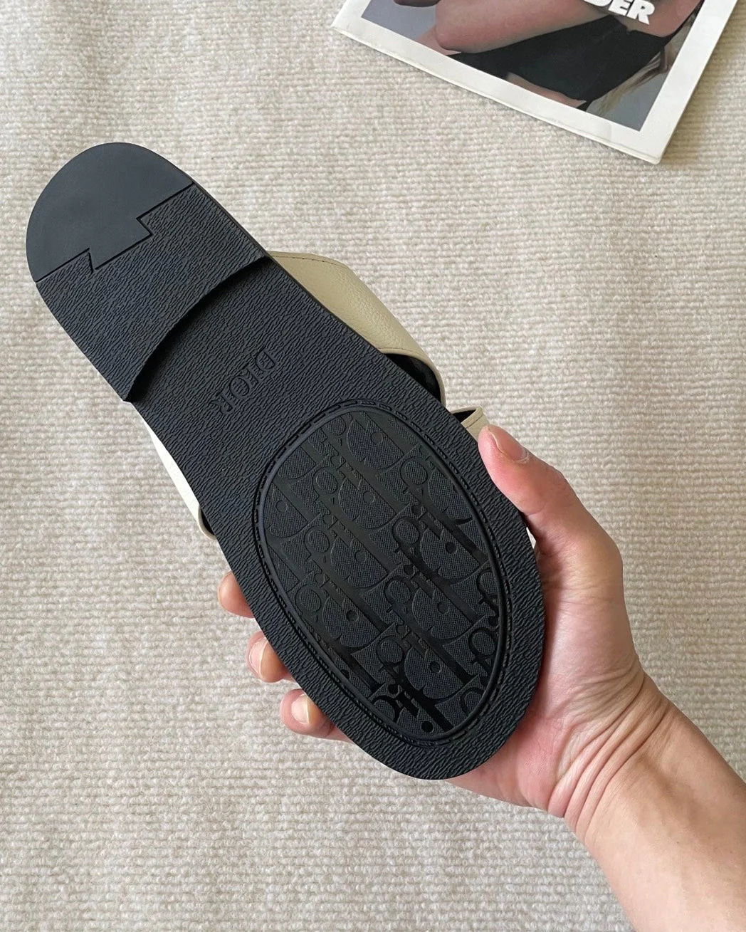 Men's canvas cross slippers