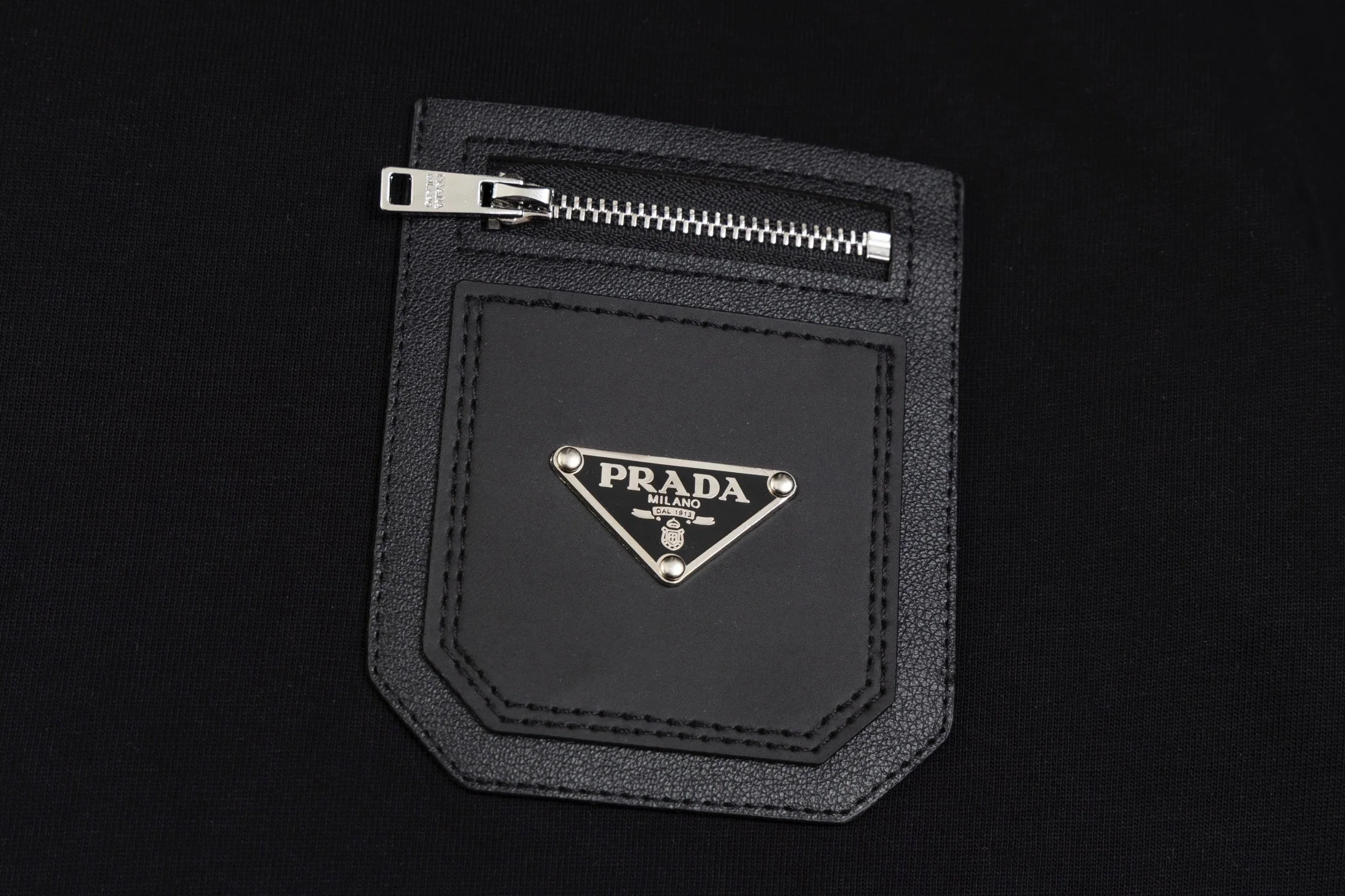 Pocket crew neck cotton T-shirt