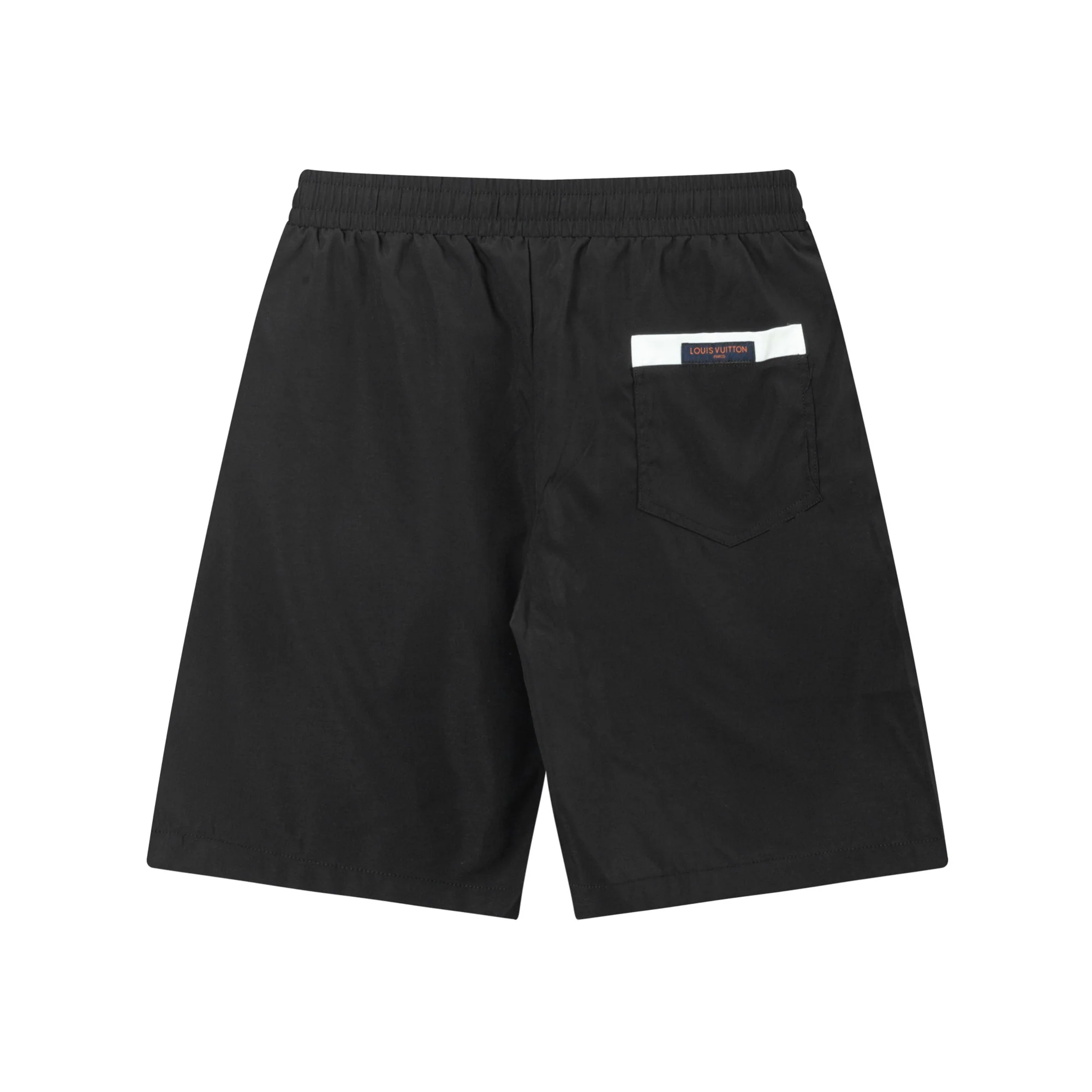 Embroidered nylon beach shorts