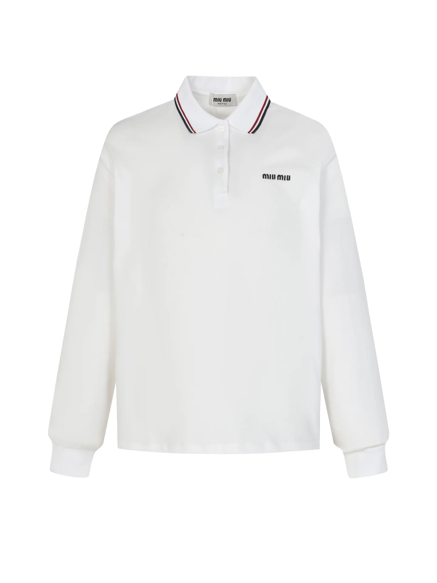 Embroidered lapel polo long-sleeved T-shirt