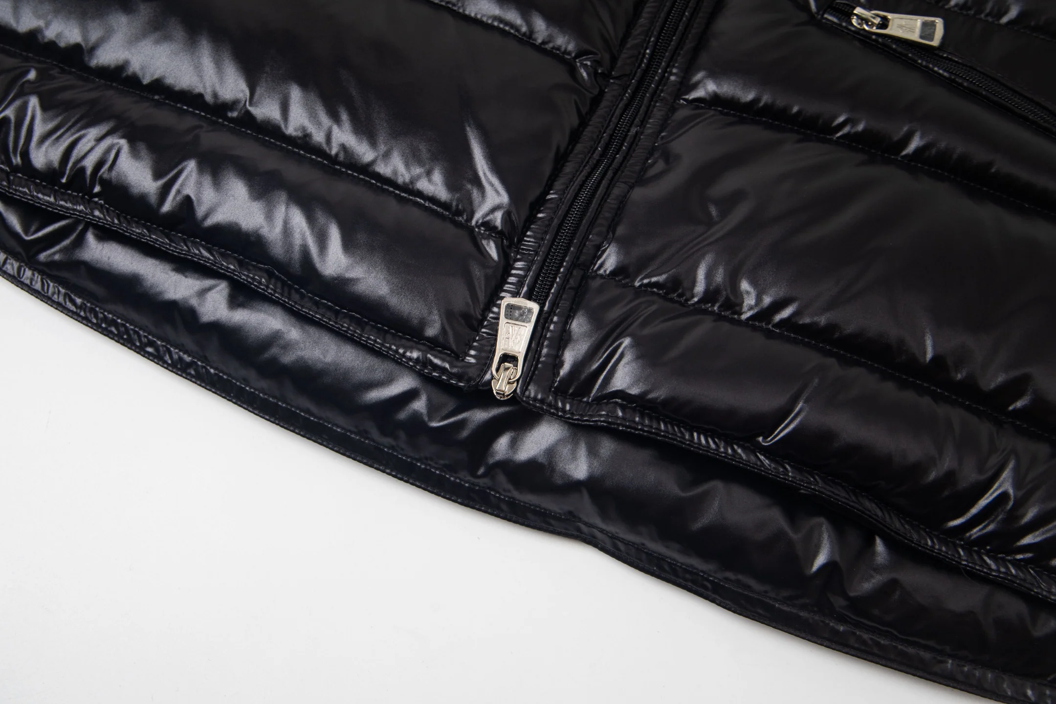 Double zip down vest