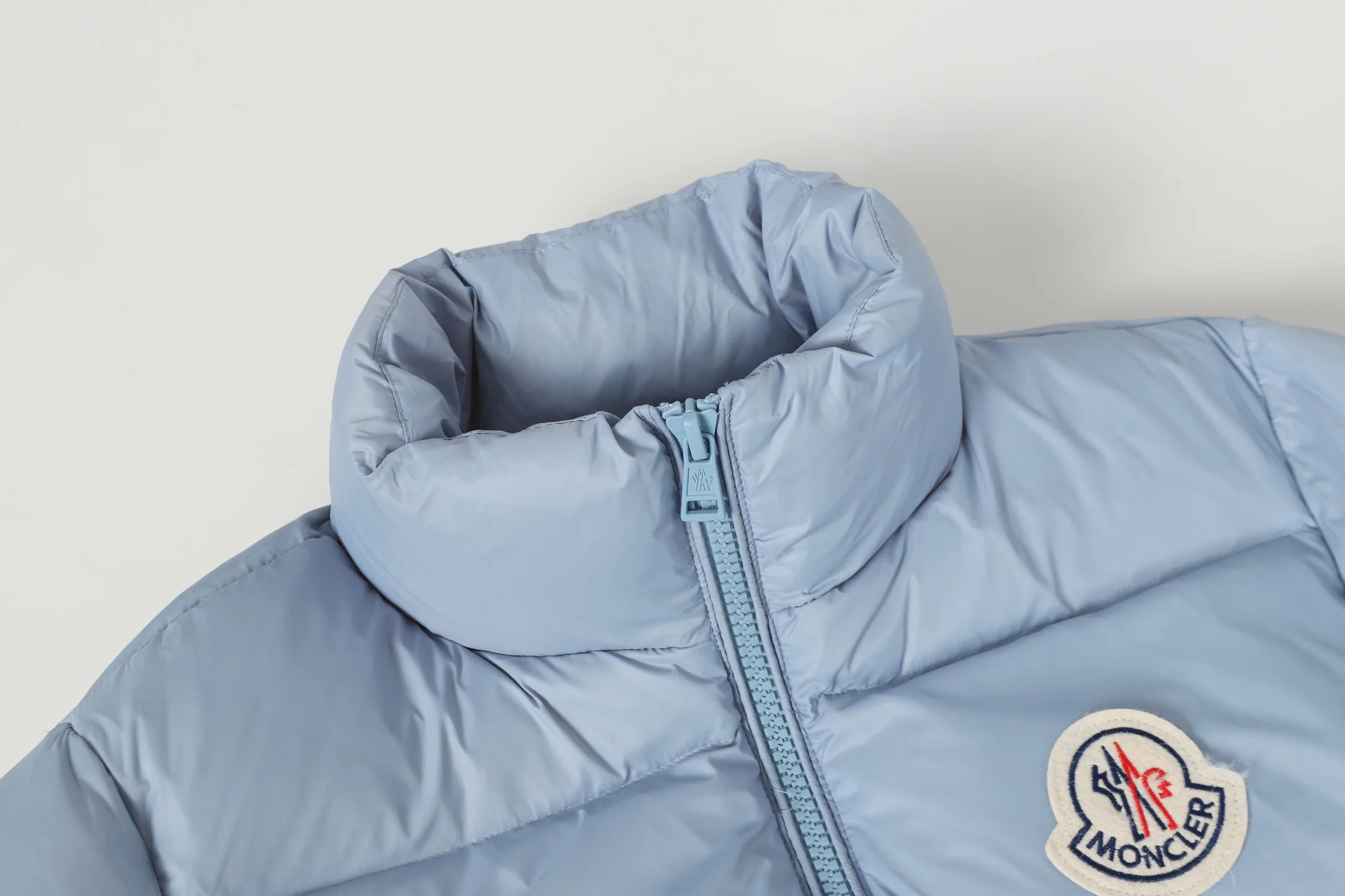 Embroidered Stand Collar Down Jacket