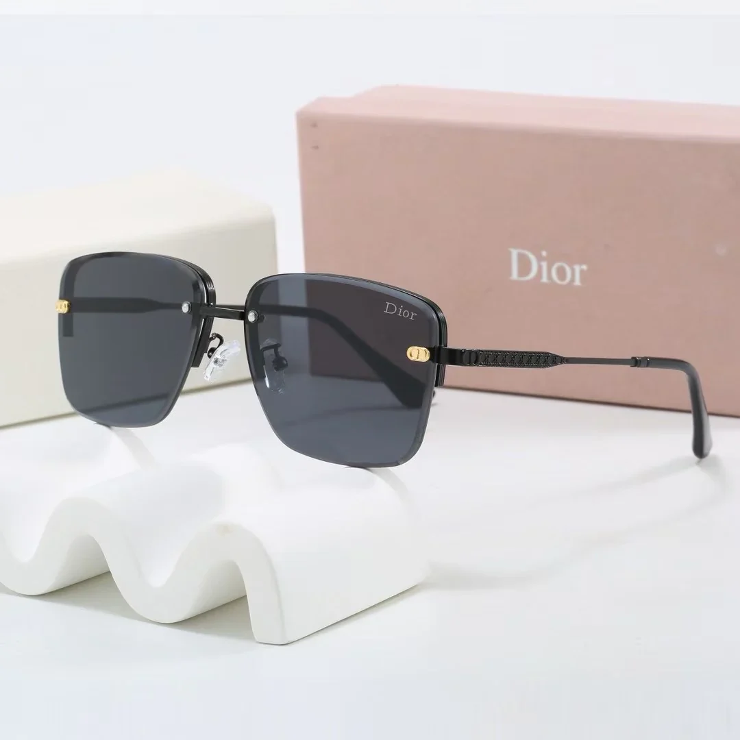 Gradient two-tone metal sunglasses