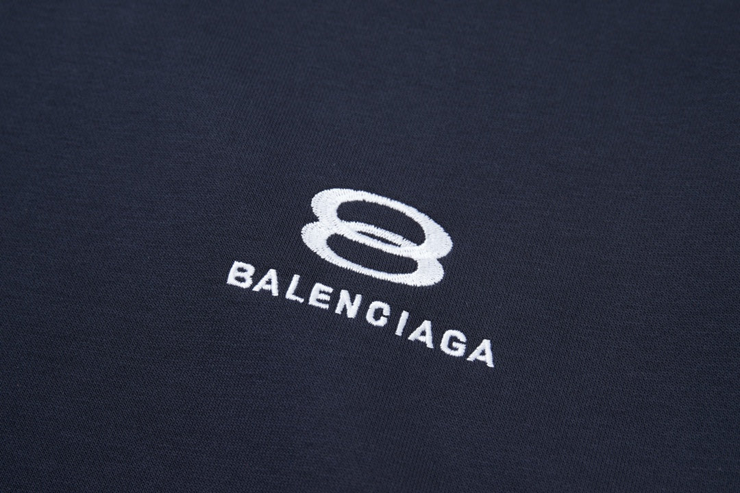 Web stripe hooded sweatshirt