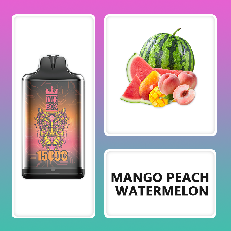 BANG BOX S1-15000 Puffs Disposable Vape-Mango Peach Watermelon