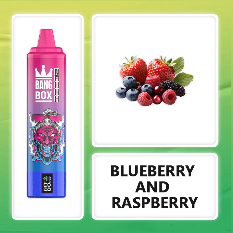 BANG BOX 20000 Puffs Double Flavor Disposable Vape - Blueberry Sour Raspberry Ice