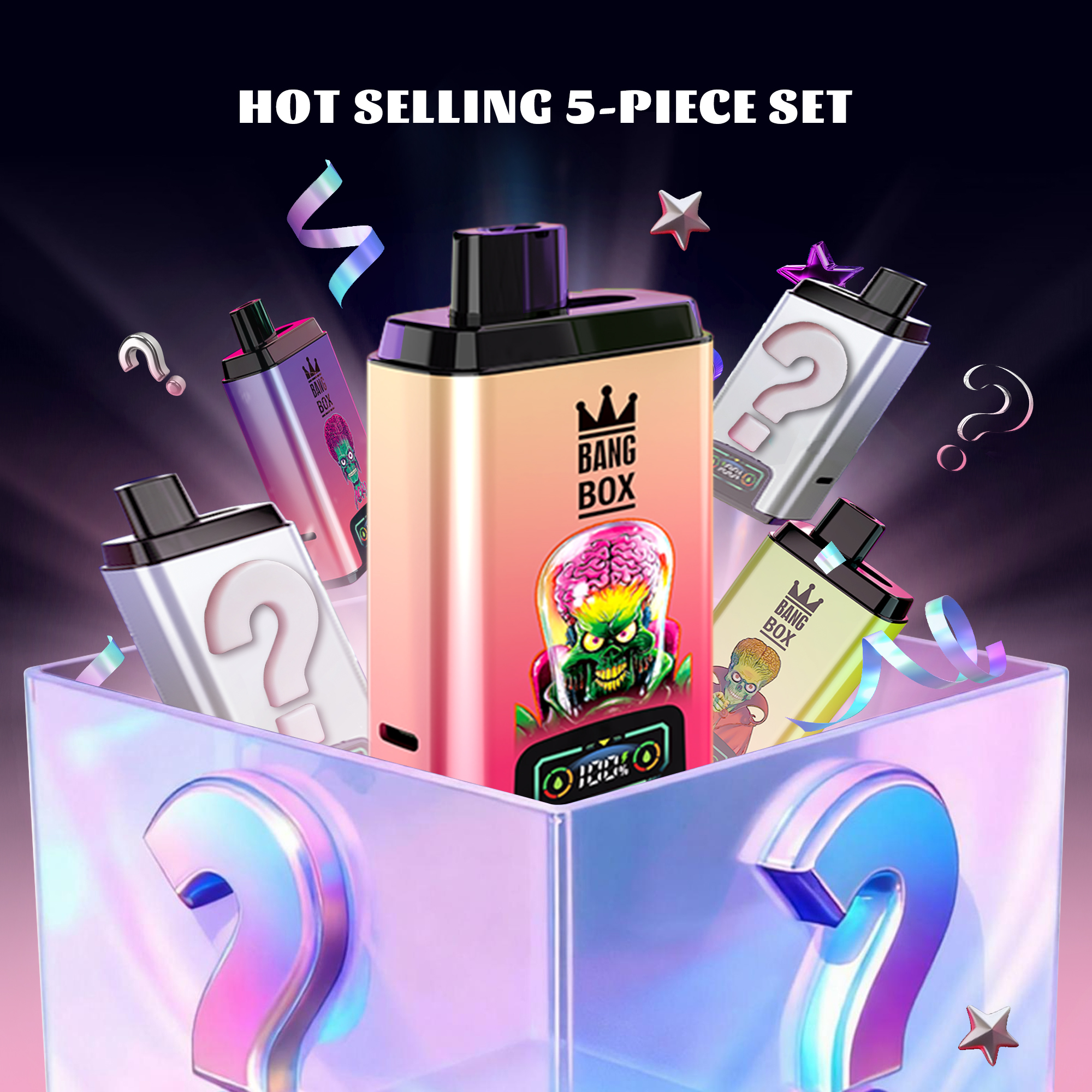 💎5 db-os BANG BOX 50000 Puffs Double Flavor Disposable Vape – Mystery Box Price Reduction!