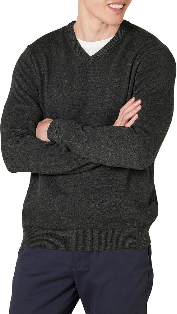 Men's V-neck pullover sweater (available in plus sizes and tall sizes)