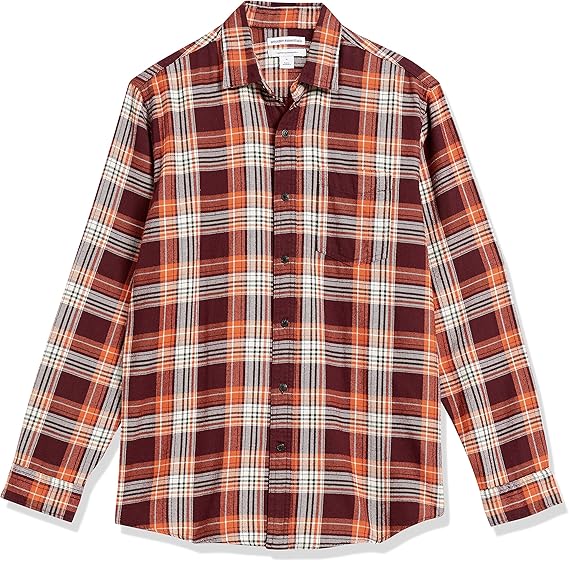 Men's long-sleeved flannel shirt