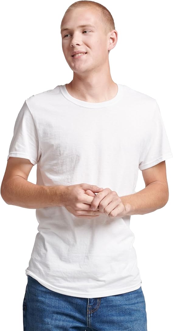 Men's Dri-Power short-sleeved T-shirt, moisture-wicking, odor-resistant, and UPF 30+ sun protection.