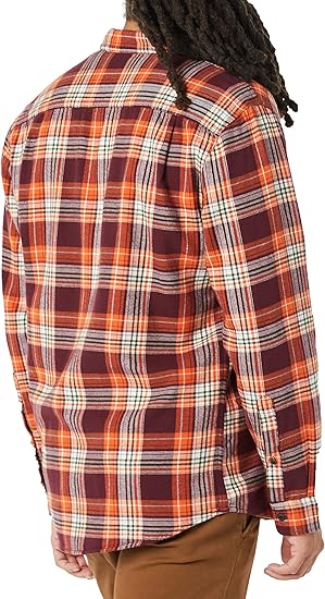 Men's long-sleeved flannel shirt