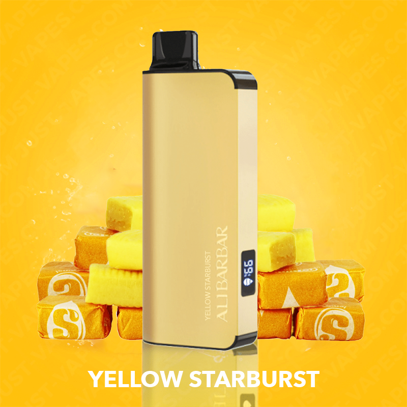 YELLOW STARBURST- ALIBARBAR 9000 PUFF