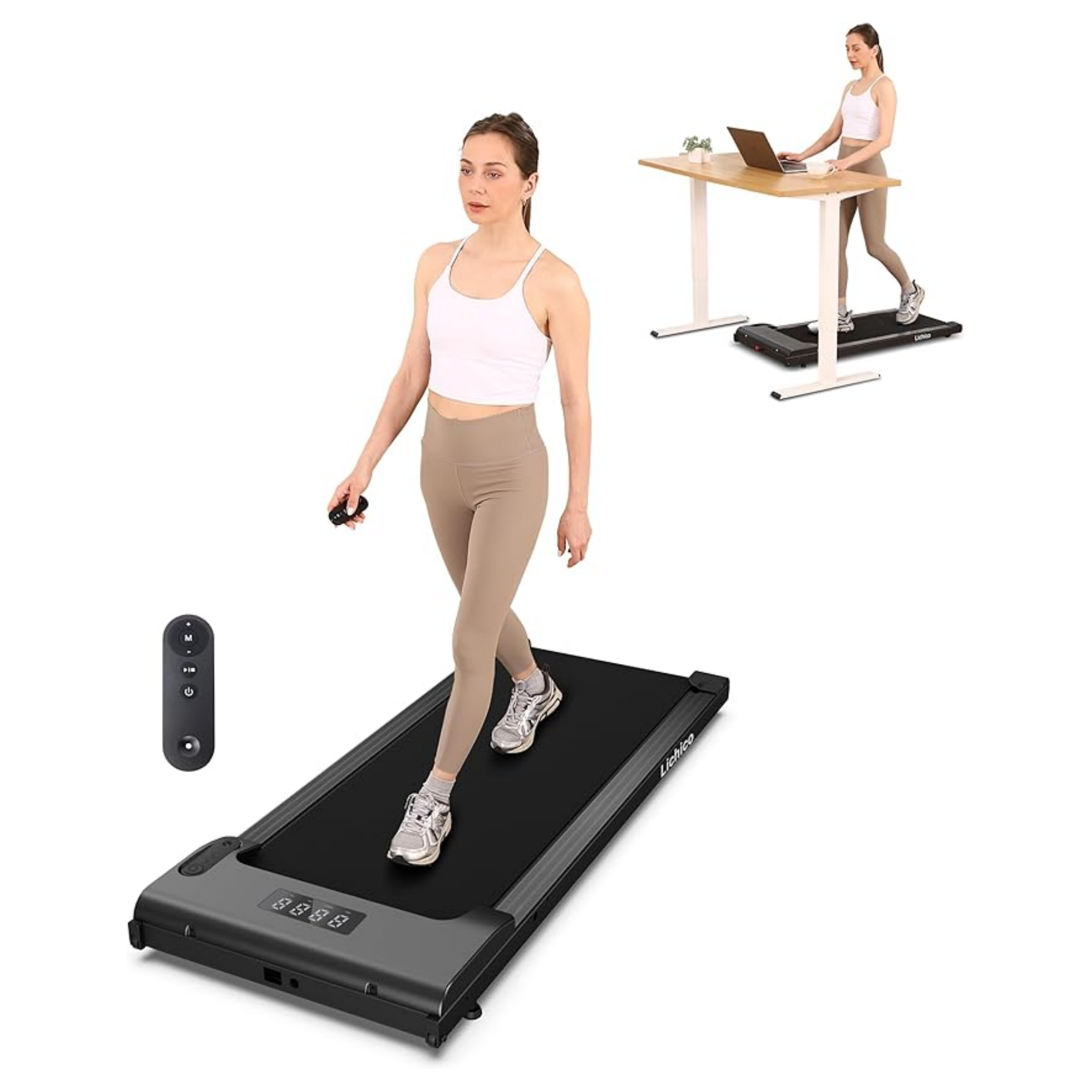 Walking Pad Under Desk Treadmill, Portable Small Treadmills for Home and Office