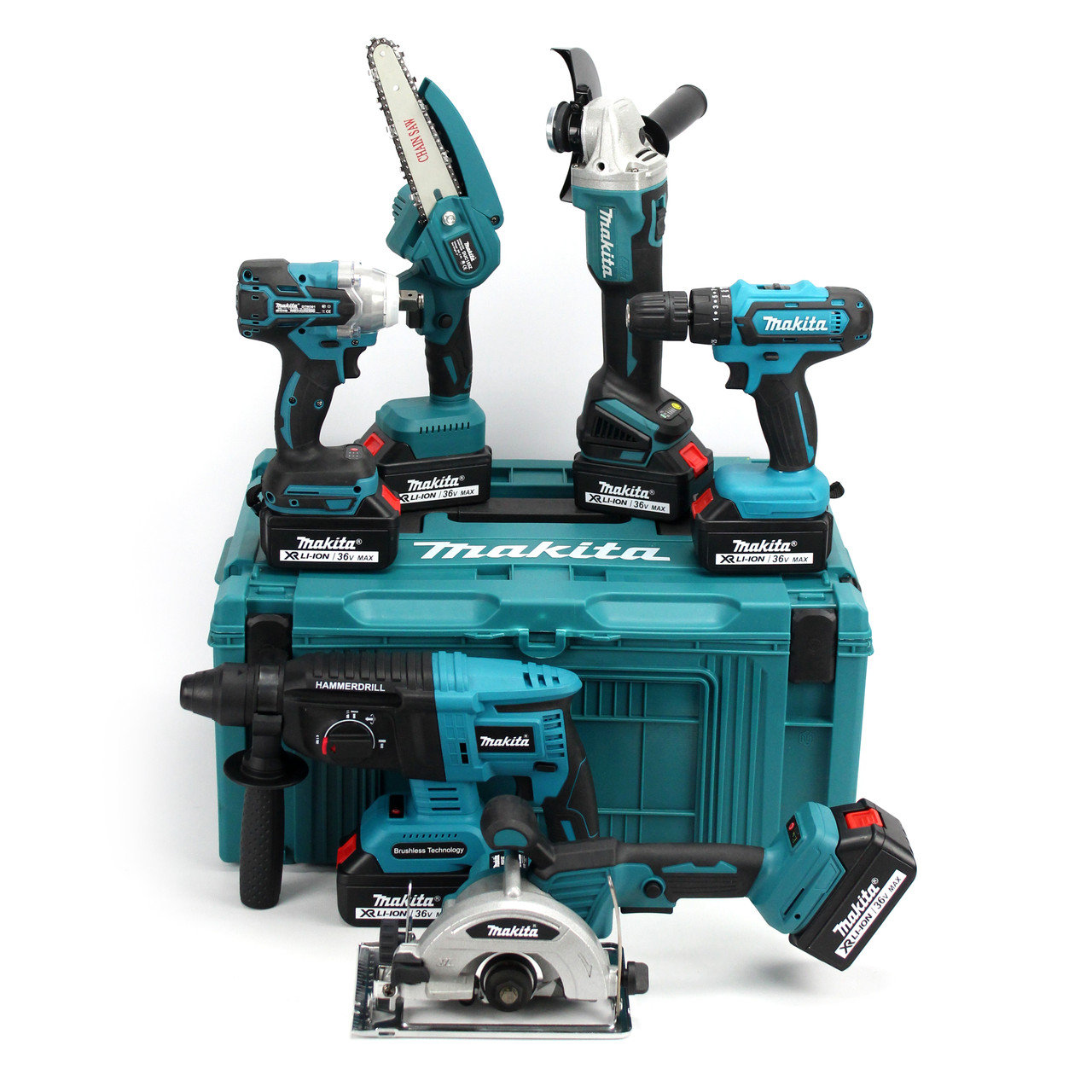 Makita 6 in 1 36V Battery Pack Tool Kit