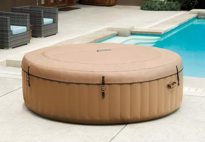 INTEX  28428EX Inflatable Spa. Beige. 4-8 People
