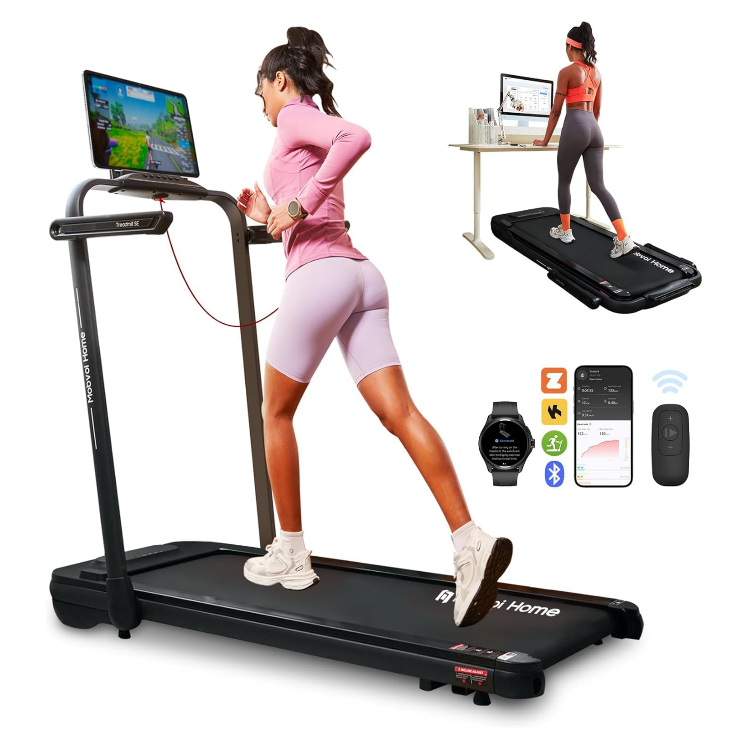 Mobvoi Home Laufband SE, 3-in-1-Klapplaufband