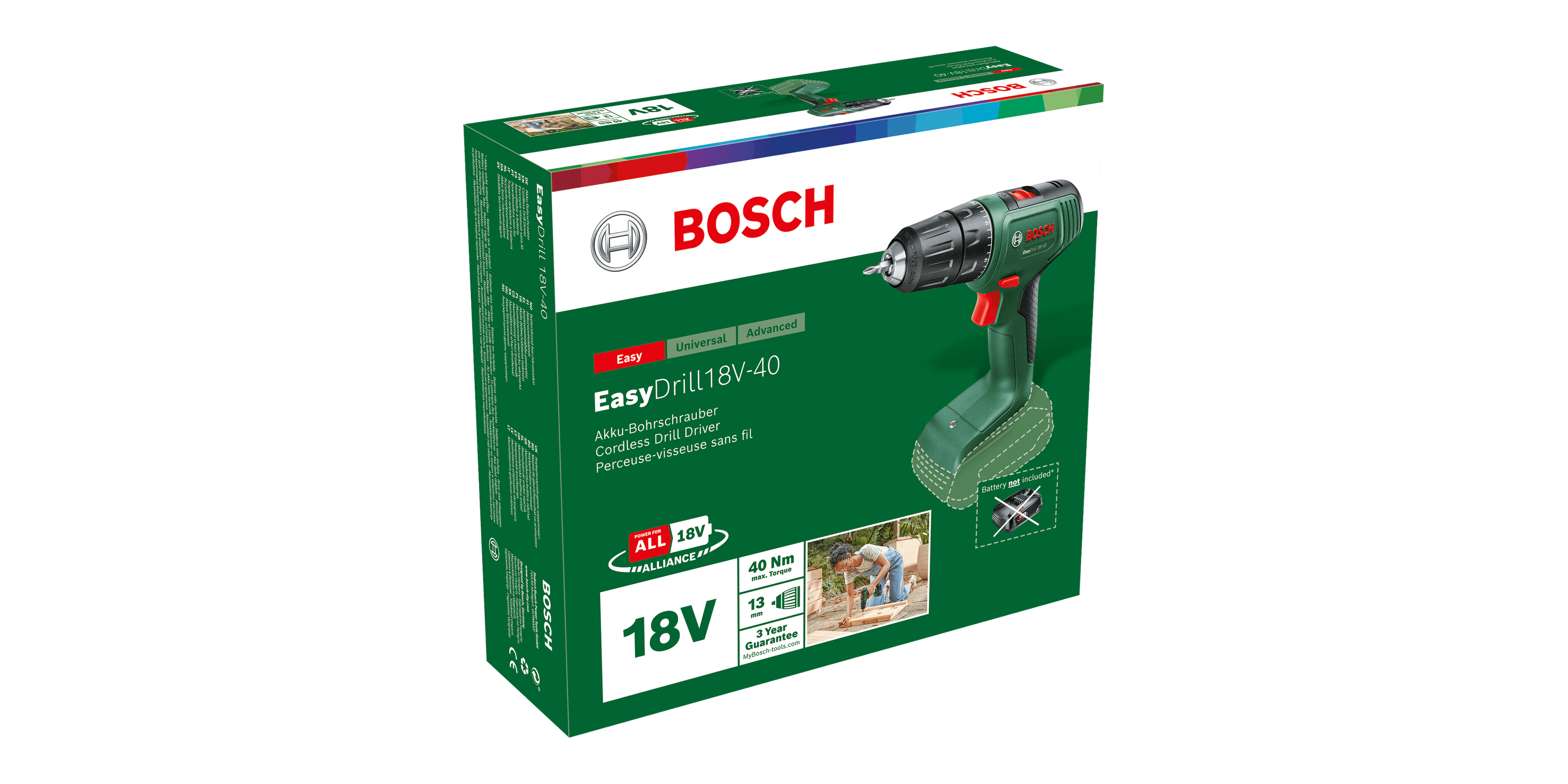 EasyDrill 18V-40- Without battery | Without charger