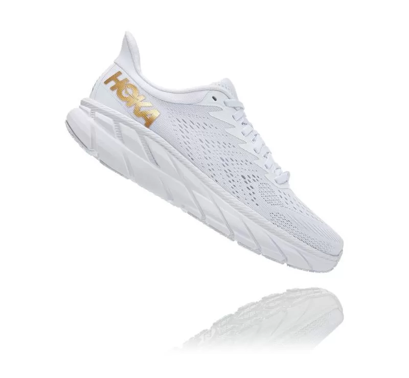 Women's Clifton 7 WHITE / GOLDEN EGG