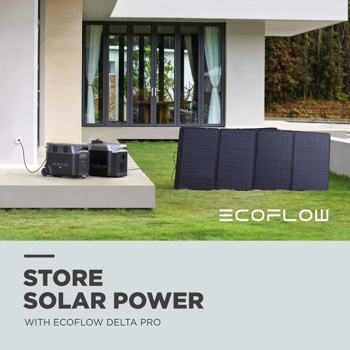EcoFlow DELTA Pro 3600Wh Power Station & 160W Solar Panel Certified Refurbished