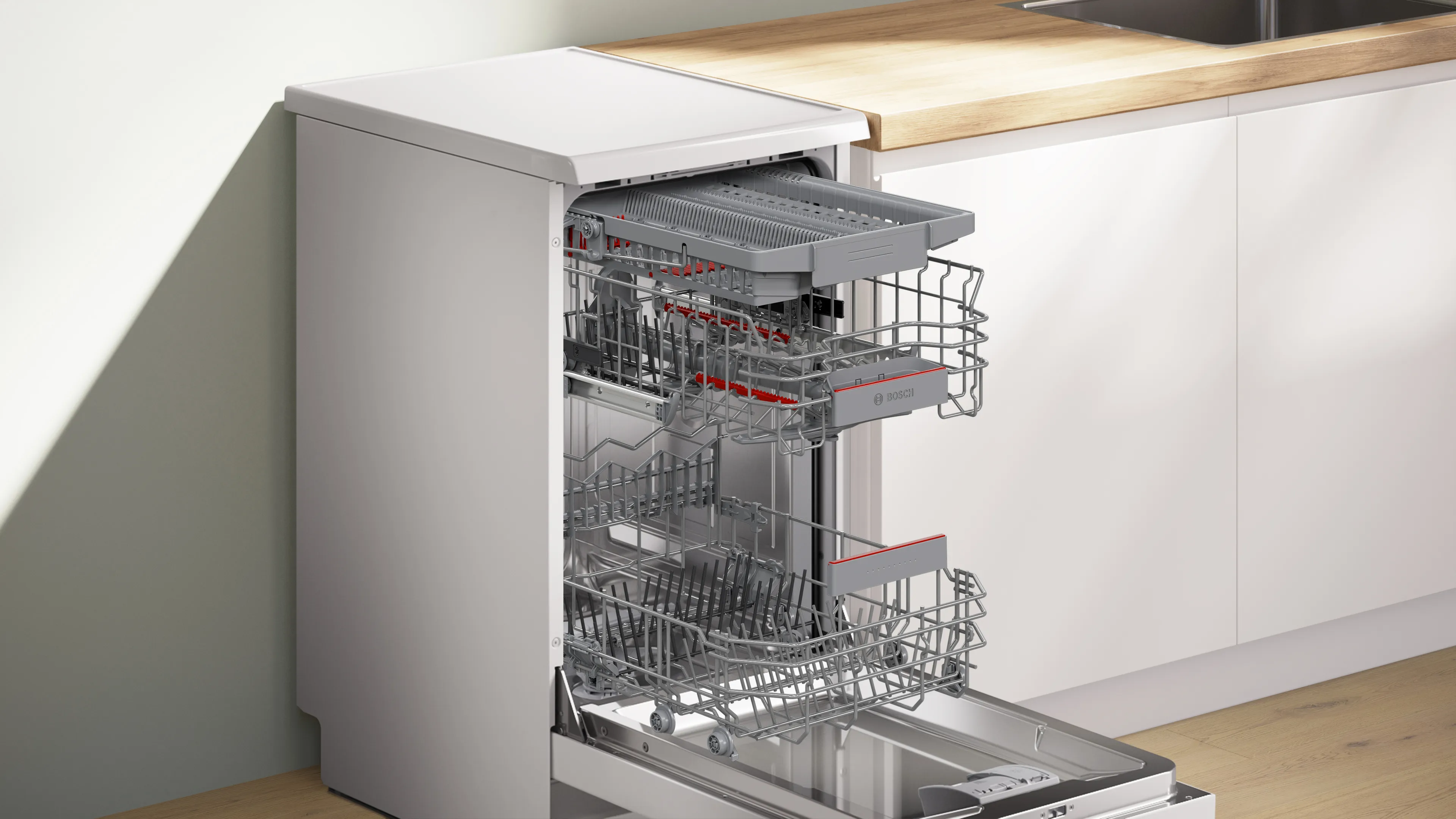 Bosch SPS4HMW49G Series 4 Free-standing dishwasher 45 cm White