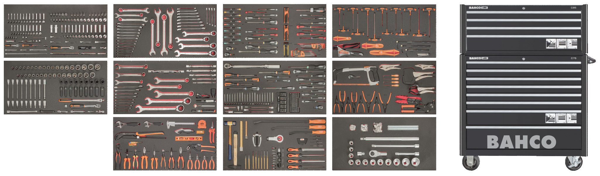 Tool Trolley General Purpose Tool Kit - 758 pcs