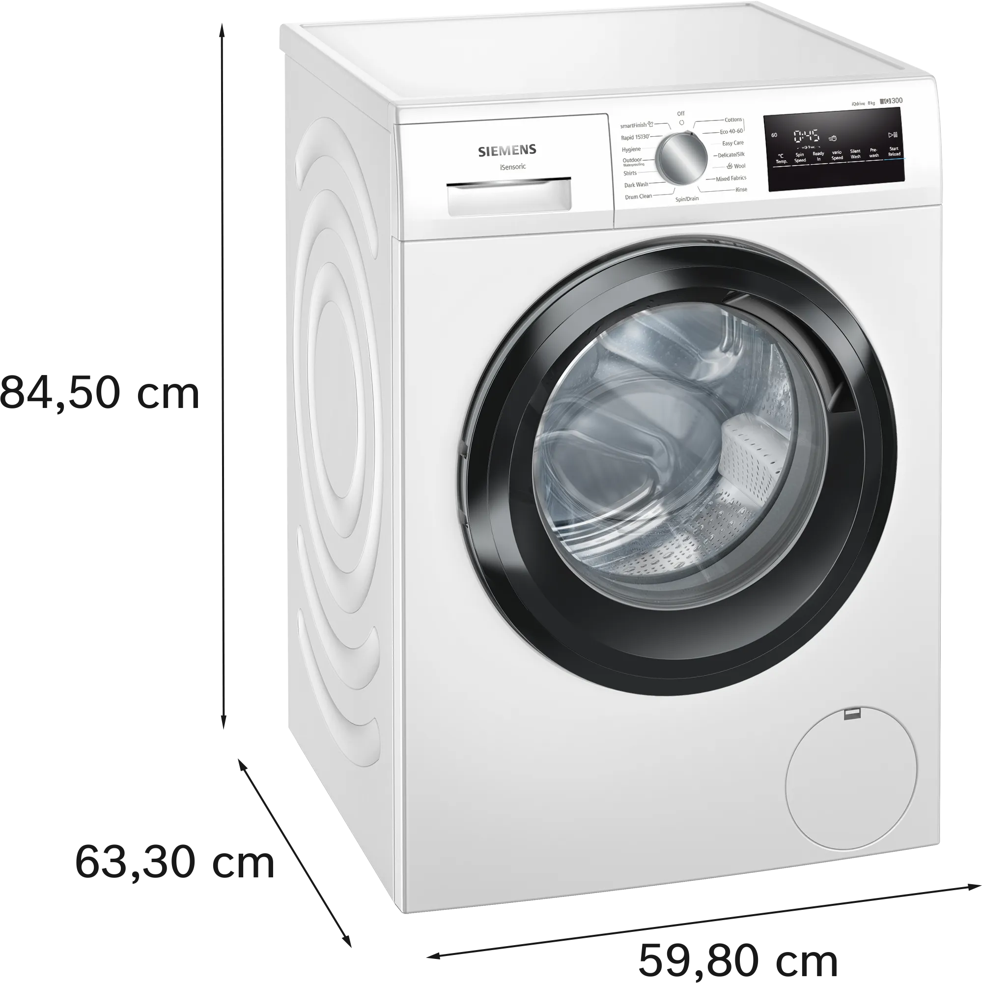 SIEMENS WM14N208GB IQ300 Washing machine, front loader 8 kg 1400 rpm