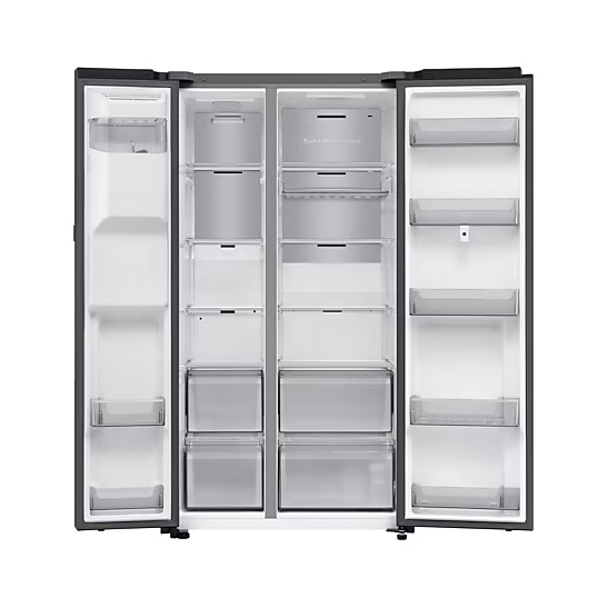 Samsung  614L Bespoke AI Family Hub Side-by-Side Fridge Freezer with Family Hub™, Black