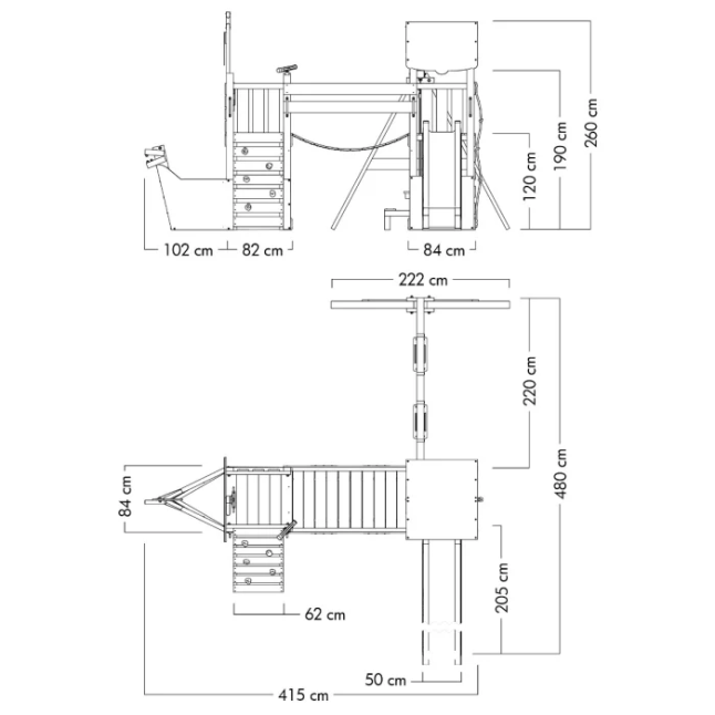 Climbing frame Wickey GhostFlyer DeLuxe