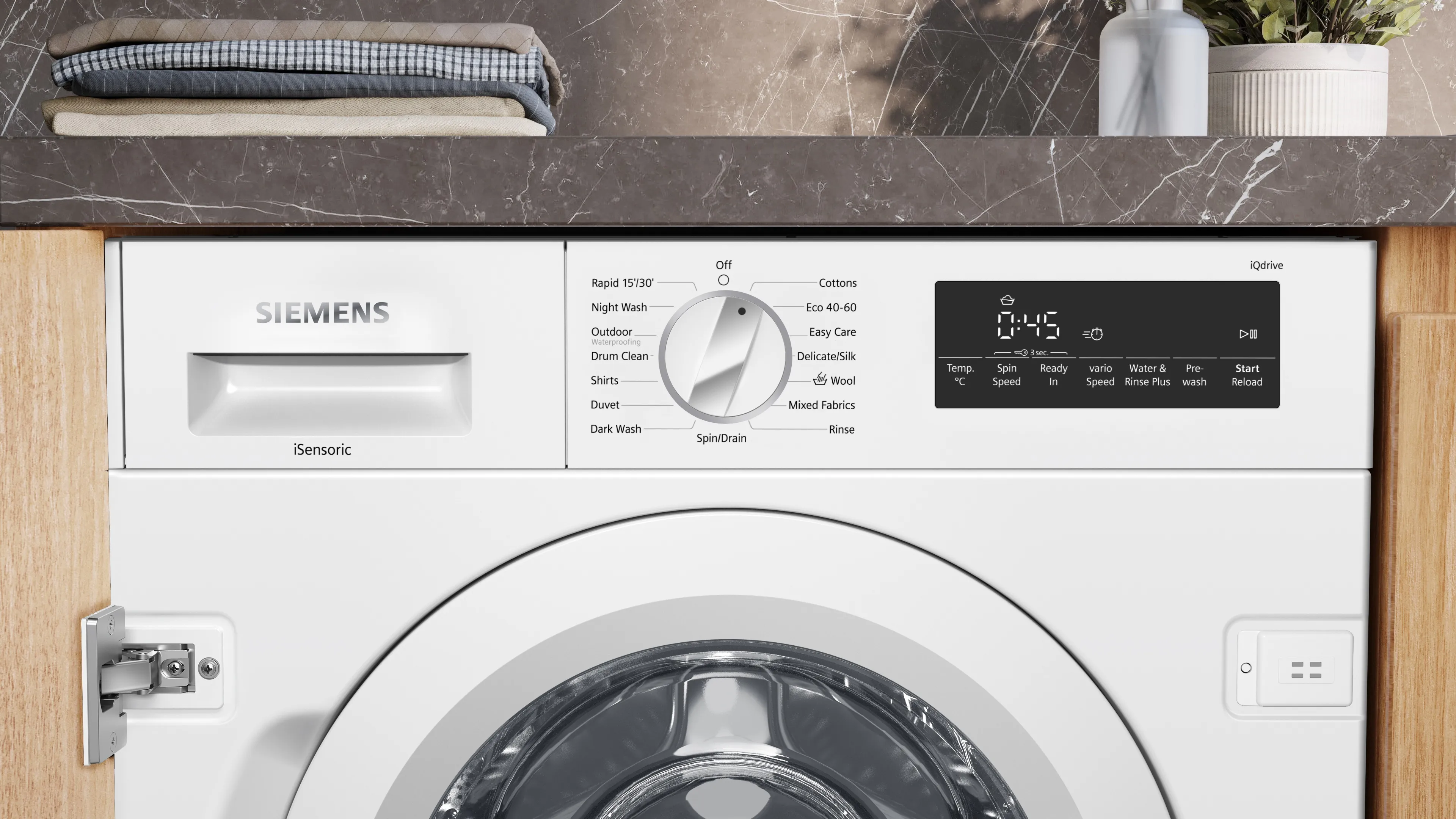 SIEMENS WI14W502GB IQ700 Built-in washing machine 8 kg 1400 rpm
