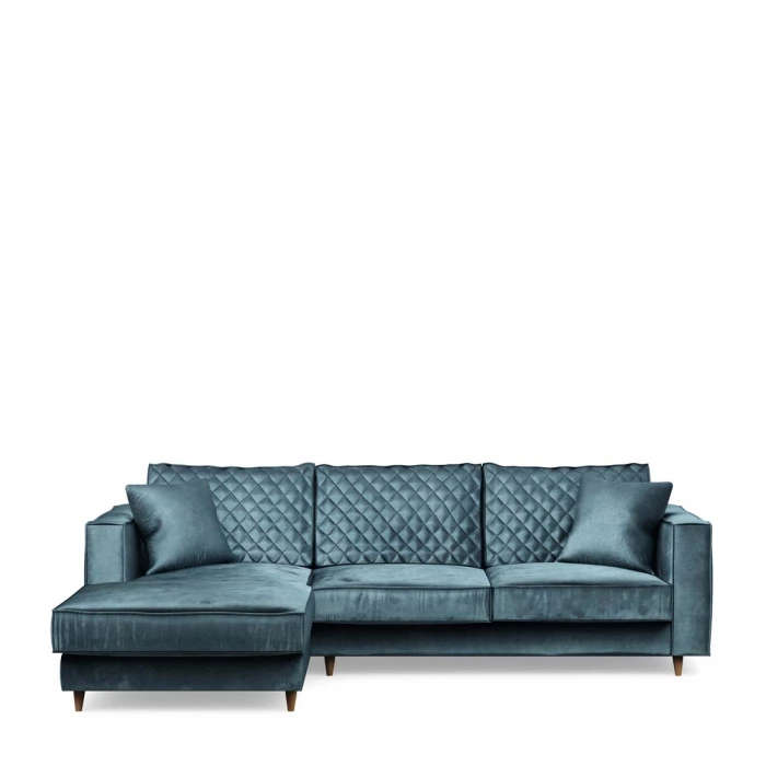 Kendall Chaise Longue Sofa Left，Estate Blue