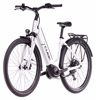 Cube Touring Hybrid One 625 Easy Entry Electric Hybrid Bike Shimano Cues 9S 625 Wh 700 mm Cotton White Grey 2025